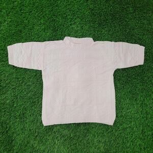 Vintage 90s MOD Cozy Knitwear Sweater Womens Medium 19x21 Pink